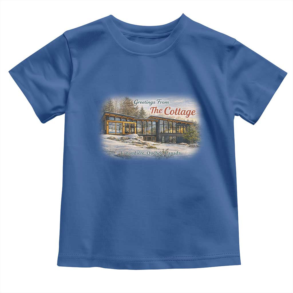 Coming To The Cottage Toddler T Shirt Retro LGBT Romance Hockey Fan TS10 Royal Blue Print Your Wear