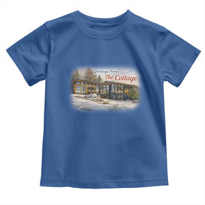 Coming To The Cottage Toddler T Shirt Retro LGBT Romance Hockey Fan TS10 Royal Blue Print Your Wear