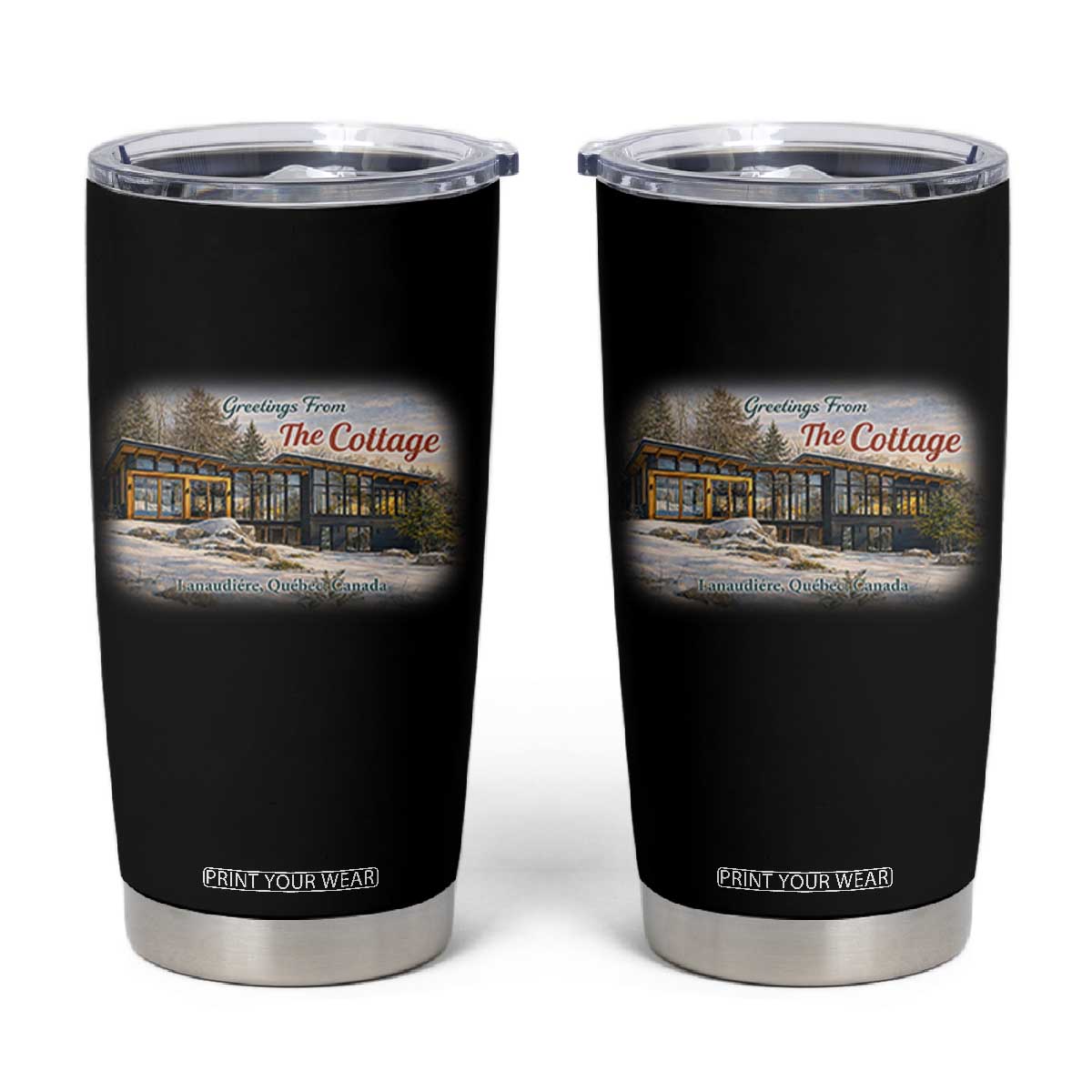 Coming To The Cottage Tumbler Cup Retro LGBT Romance Hockey Fan TS10 Black Print Your Wear