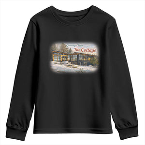 Coming To The Cottage Youth Sweatshirt Retro LGBT Romance Hockey Fan TS10 Black Print Your Wear