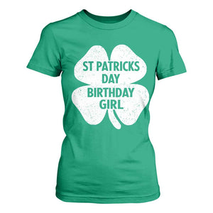 St Patricks Day Birthday Girl T Shirt For Women Irish Bday Shamrock Clovers TS10 Irish Green Print Your Wear