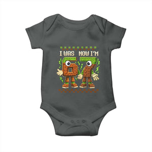I Was 6 Now Im 7 7th Birthday 67 Meme Baby Onesie Six Seven Checkered Kids Gaming Meme TS10 Dark Heather Print Your Wear