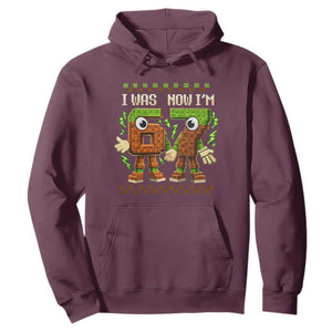 I Was 6 Now Im 7 7th Birthday 67 Meme Hoodie Six Seven Checkered Kids Gaming Meme TS10 Maroon Print Your Wear