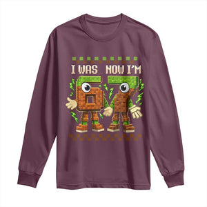 I Was 6 Now Im 7 7th Birthday 67 Meme Long Sleeve Shirt Six Seven Checkered Kids Gaming Meme TS10 Maroon Print Your Wear