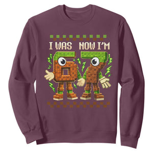 I Was 6 Now Im 7 7th Birthday 67 Meme Sweatshirt Six Seven Checkered Kids Gaming Meme TS10 Maroon Print Your Wear