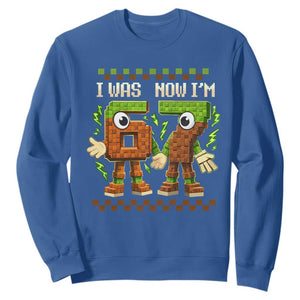 I Was 6 Now Im 7 7th Birthday 67 Meme Sweatshirt Six Seven Checkered Kids Gaming Meme TS10 Royal Blue Print Your Wear