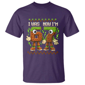 I Was 6 Now Im 7 7th Birthday 67 Meme T Shirt Six Seven Checkered Kids Gaming Meme TS10 Purple Print Your Wear
