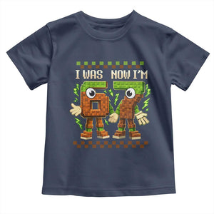 I Was 6 Now Im 7 7th Birthday 67 Meme Toddler T Shirt Six Seven Checkered Kids Gaming Meme TS10 Navy Print Your Wear
