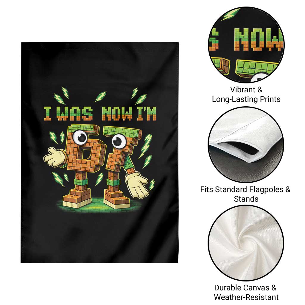 I Was 6 Now Im 7 7th Birthday 67 Meme Garden Flag Funny 6 7 Birthday Six Seven Kids Gaming TS10 Print Your Wear
