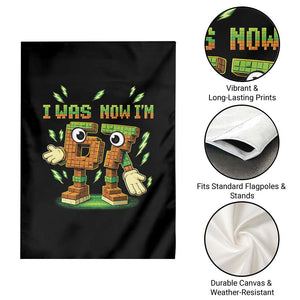 I Was 6 Now Im 7 7th Birthday 67 Meme Garden Flag Funny 6 7 Birthday Six Seven Kids Gaming TS10 Print Your Wear