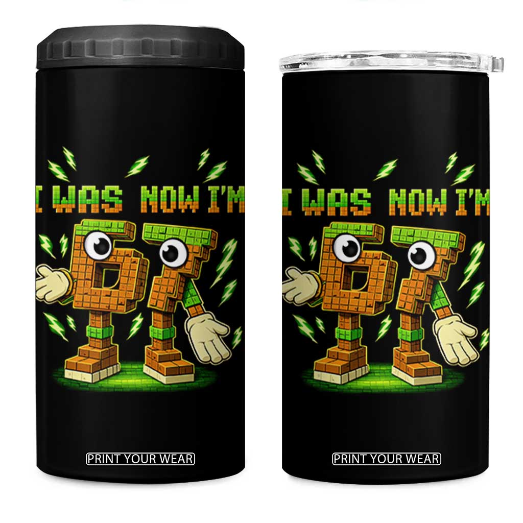 I Was 6 Now Im 7 7th Birthday 67 Meme 4 in 1 Can Cooler Tumbler Funny 6 7 Birthday Six Seven Kids Gaming TS10 One Size: 16 oz Black Print Your Wear