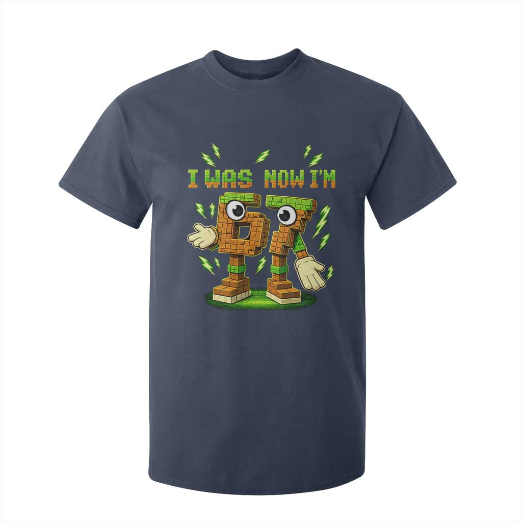 I Was 6 Now Im 7 7th Birthday 67 Meme T Shirt For Kid Funny 6 7 Birthday Six Seven Kids Gaming TS10 Navy Print Your Wear