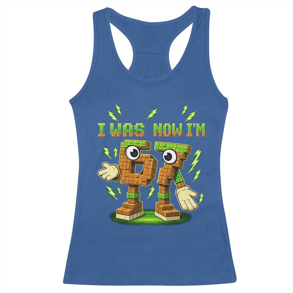 I Was 6 Now Im 7 7th Birthday 67 Meme Racerback Tank Top Funny 6 7 Birthday Six Seven Kids Gaming TS10 Royal Blue Print Your Wear