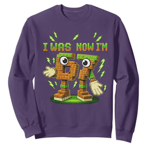 I Was 6 Now Im 7 7th Birthday 67 Meme Sweatshirt Funny 6 7 Birthday Six Seven Kids Gaming TS10 Purple Print Your Wear