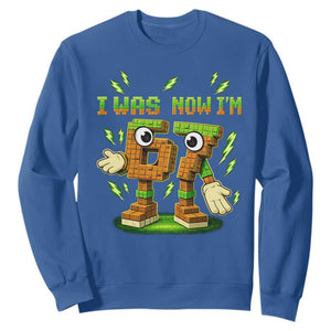 I Was 6 Now Im 7 7th Birthday 67 Meme Sweatshirt Funny 6 7 Birthday Six Seven Kids Gaming TS10 Royal Blue Print Your Wear