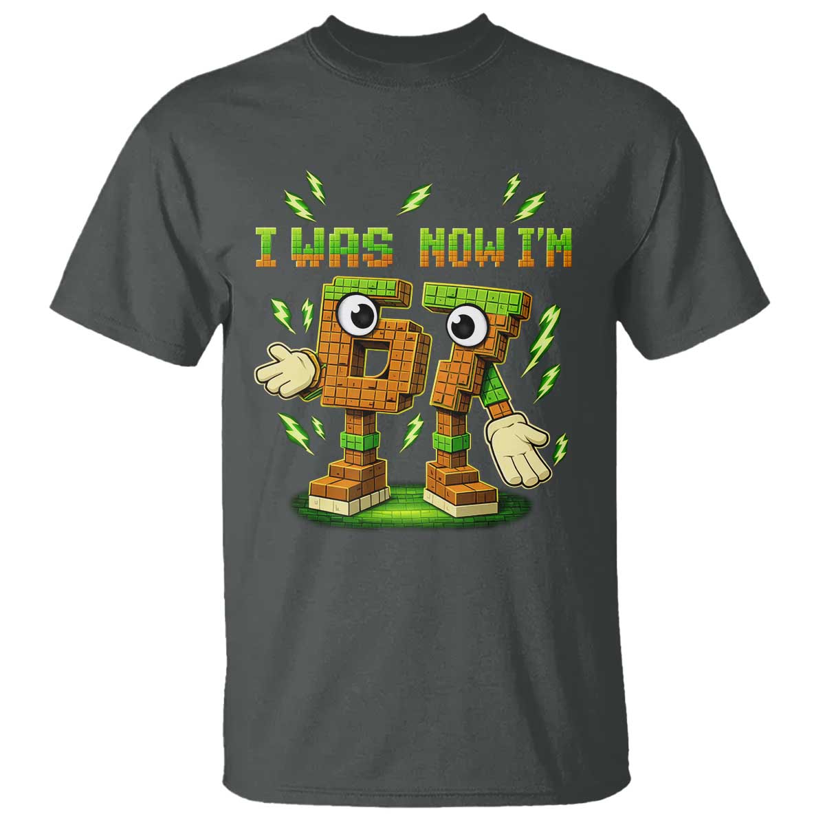 I Was 6 Now Im 7 7th Birthday 67 Meme T Shirt Funny 6 7 Birthday Six Seven Kids Gaming TS10 Dark Heather Print Your Wear