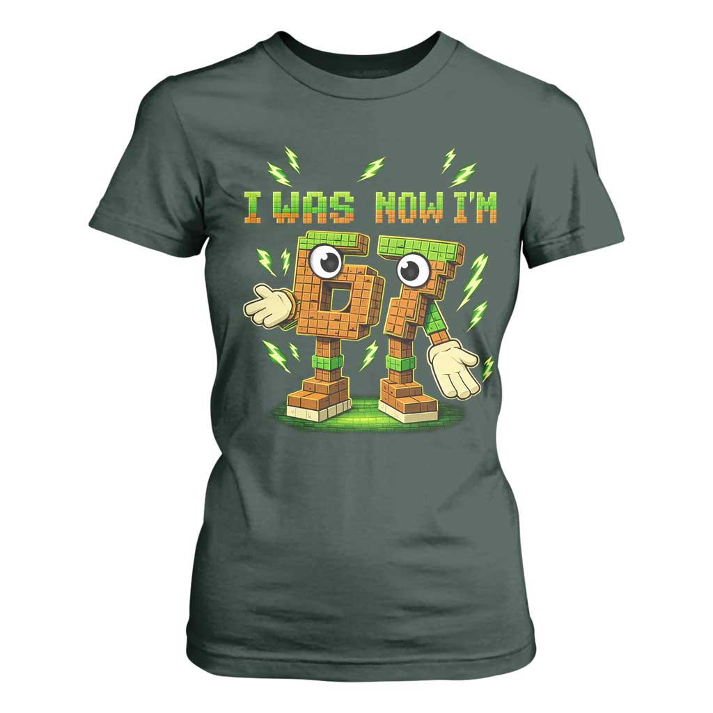 I Was 6 Now Im 7 7th Birthday 67 Meme T Shirt For Women Funny 6 7 Birthday Six Seven Kids Gaming TS10 Dark Forest Green Print Your Wear