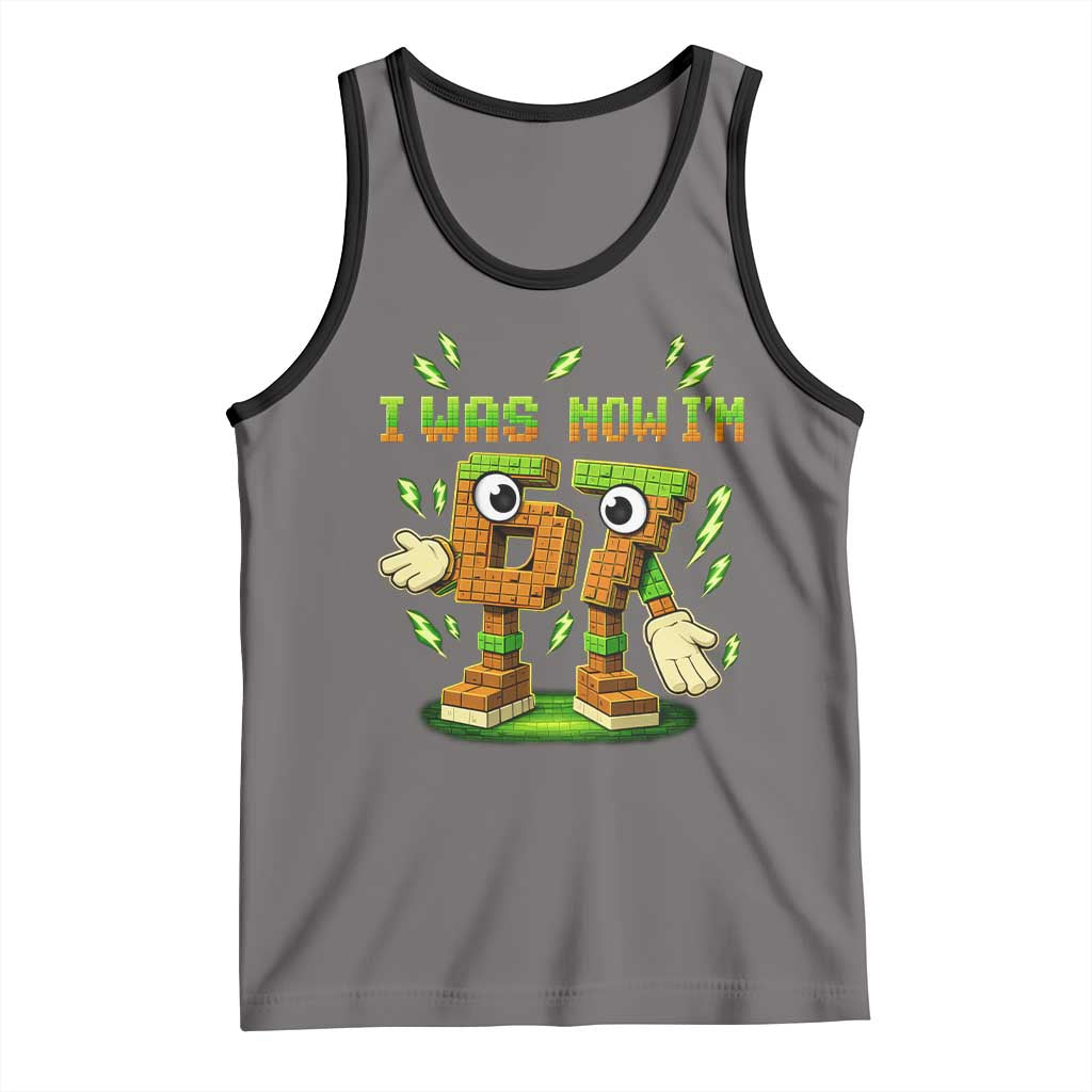 I Was 6 Now Im 7 7th Birthday 67 Meme Tank Top Funny 6 7 Birthday Six Seven Kids Gaming TS10 Deep Heather Black Print Your Wear
