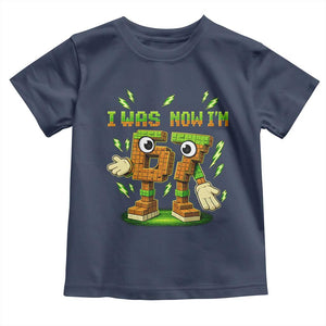 I Was 6 Now Im 7 7th Birthday 67 Meme Toddler T Shirt Funny 6 7 Birthday Six Seven Kids Gaming TS10 Navy Print Your Wear