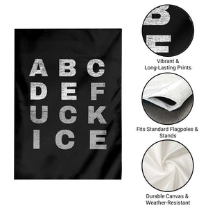Fck Ice Garden Flag Chinga La Migra Subtle FDT TS10 Print Your Wear