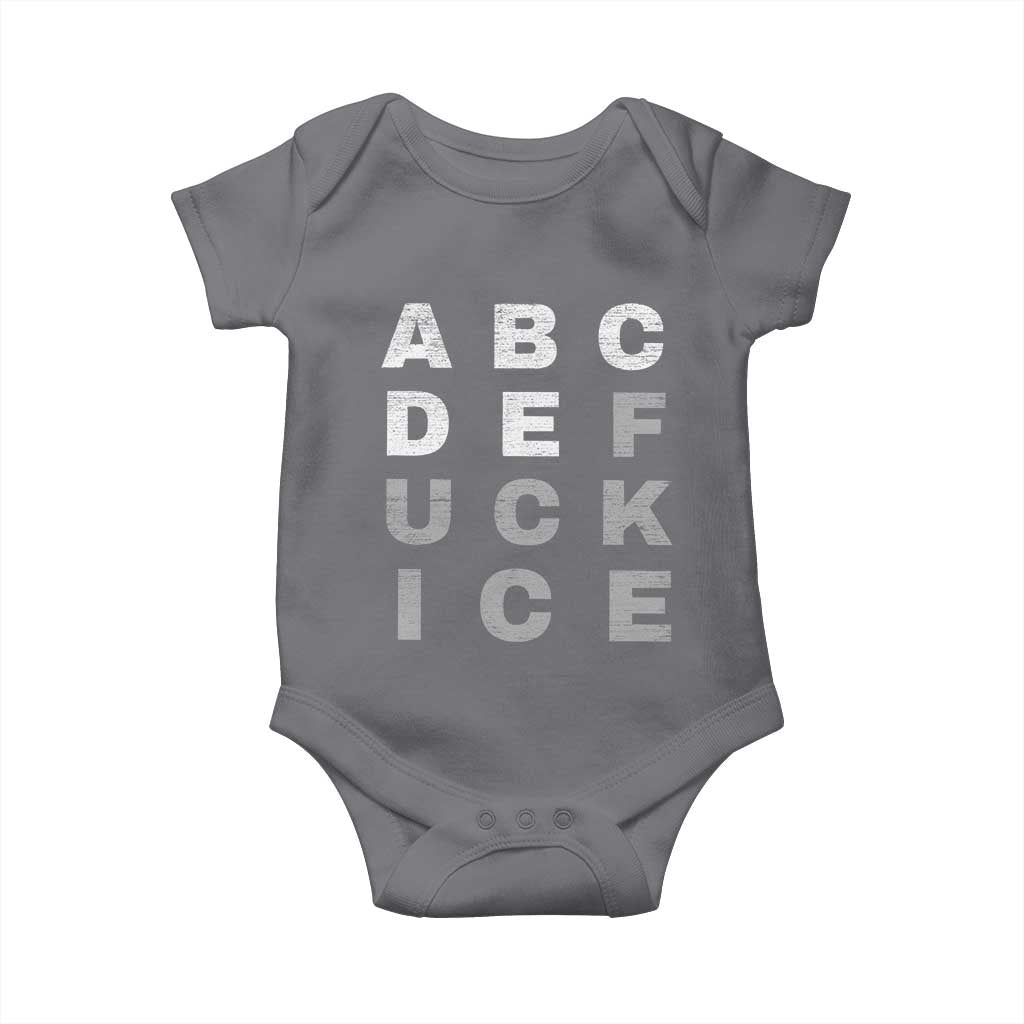Fck Ice Baby Onesie Chinga La Migra Subtle FDT TS10 Charcoal Print Your Wear
