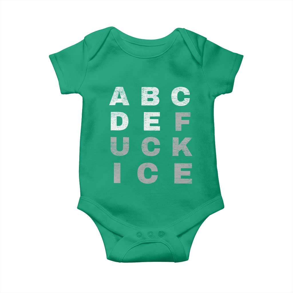 Fck Ice Baby Onesie Chinga La Migra Subtle FDT TS10 Irish Green Print Your Wear