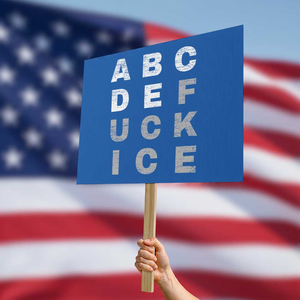 Fck Ice Protest Sign Chinga La Migra Subtle FDT TS10 Horizontal 18