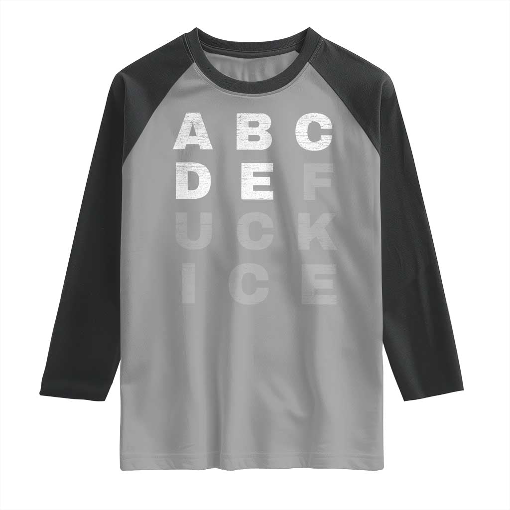 Fck Ice Raglan Shirt Chinga La Migra Subtle FDT TS10 Sport Gray Black Print Your Wear