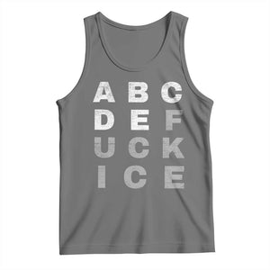 Fck Ice Tank Top Chinga La Migra Subtle FDT TS10 Black Heather Print Your Wear