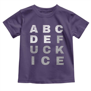Fck Ice Toddler T Shirt Chinga La Migra Subtle FDT TS10 Purple Print Your Wear