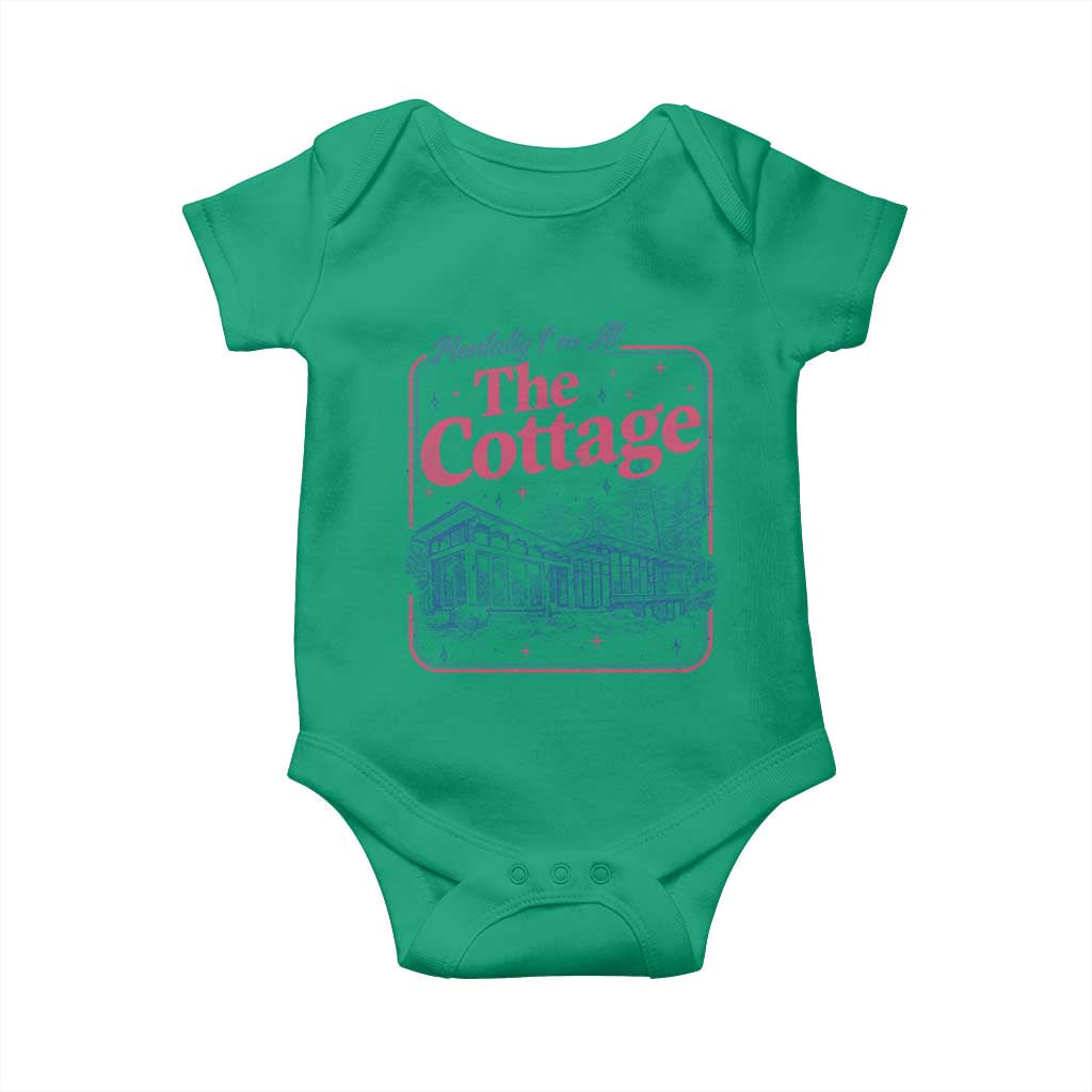 Team Hollanov Fan Baby Onesie Mentally Im At The Cottage LGBT Romance Hockey TS10 Irish Green Print Your Wear