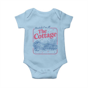 Team Hollanov Fan Baby Onesie Mentally Im At The Cottage LGBT Romance Hockey TS10 Light Blue Print Your Wear