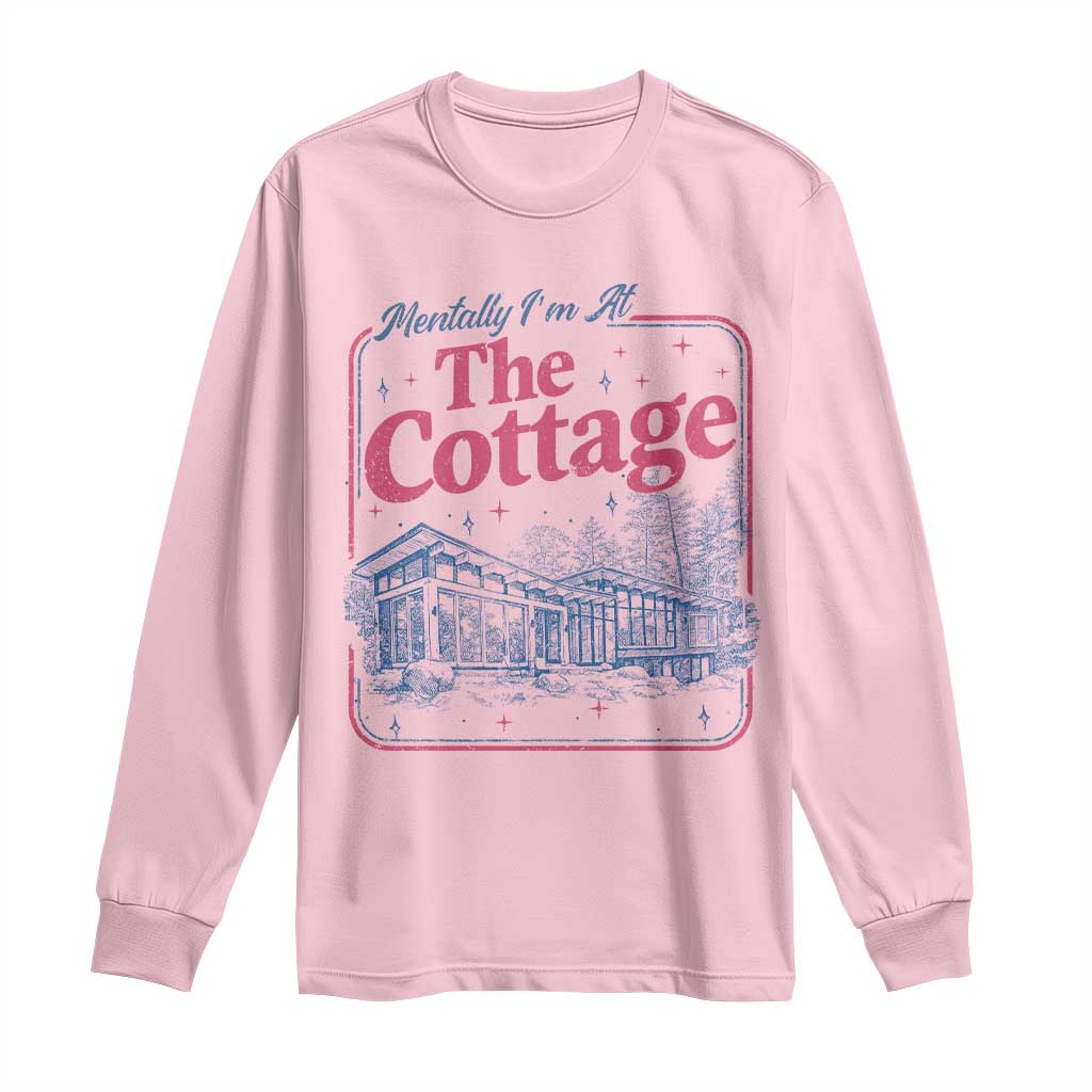Team Hollanov Fan Long Sleeve Shirt Mentally Im At The Cottage LGBT Romance Hockey TS10 Light Pink Print Your Wear