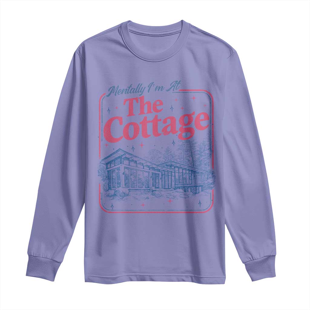 Team Hollanov Fan Long Sleeve Shirt Mentally Im At The Cottage LGBT Romance Hockey TS10 Violet Print Your Wear