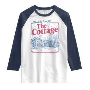 Team Hollanov Fan Raglan Shirt Mentally Im At The Cottage LGBT Romance Hockey TS10 White Navy Print Your Wear