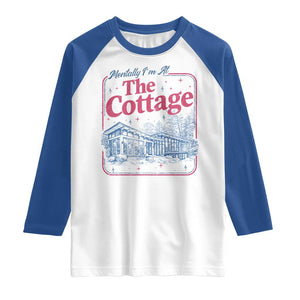 Team Hollanov Fan Raglan Shirt Mentally Im At The Cottage LGBT Romance Hockey TS10 White Royal Print Your Wear