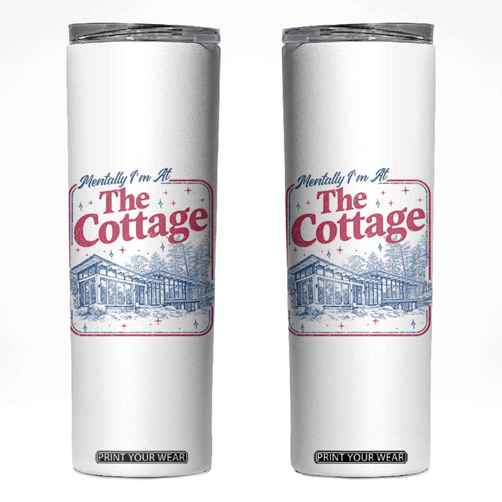 Team Hollanov Fan Skinny Tumbler Mentally Im At The Cottage LGBT Romance Hockey TS10 White Print Your Wear