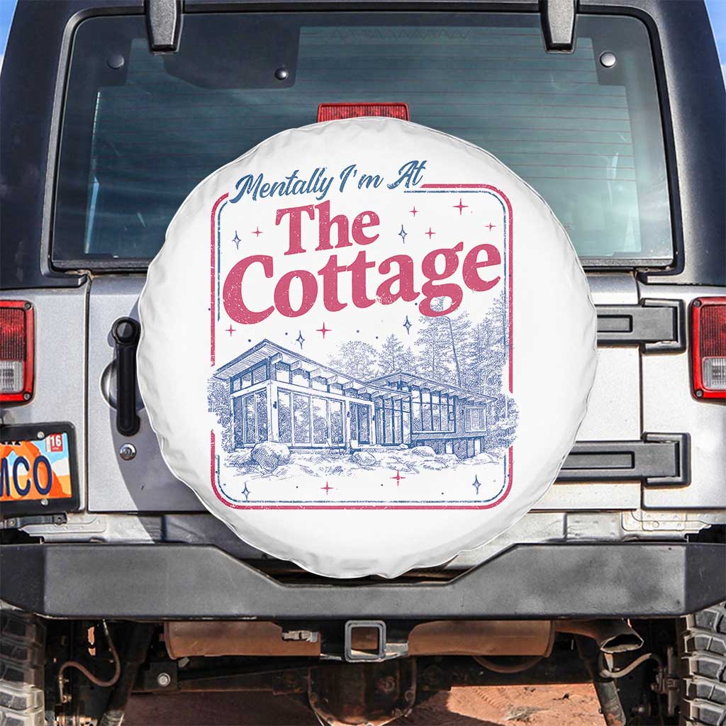 Team Hollanov Fan Spare Tire Cover Mentally Im At The Cottage LGBT Romance Hockey TS10 No hole White Print Your Wear