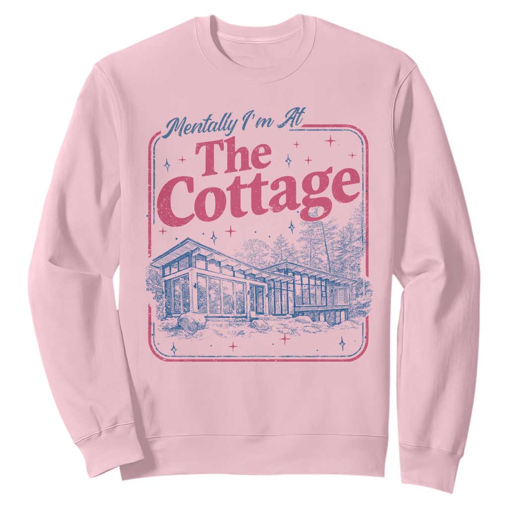 Team Hollanov Fan Sweatshirt Mentally Im At The Cottage LGBT Romance Hockey TS10 Light Pink Print Your Wear