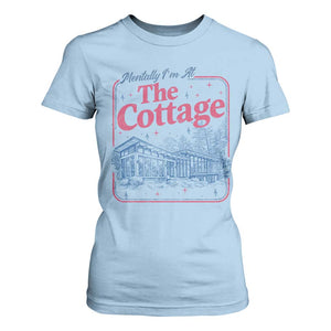 Team Hollanov Fan T Shirt For Women Mentally Im At The Cottage LGBT Romance Hockey TS10 Light Blue Print Your Wear