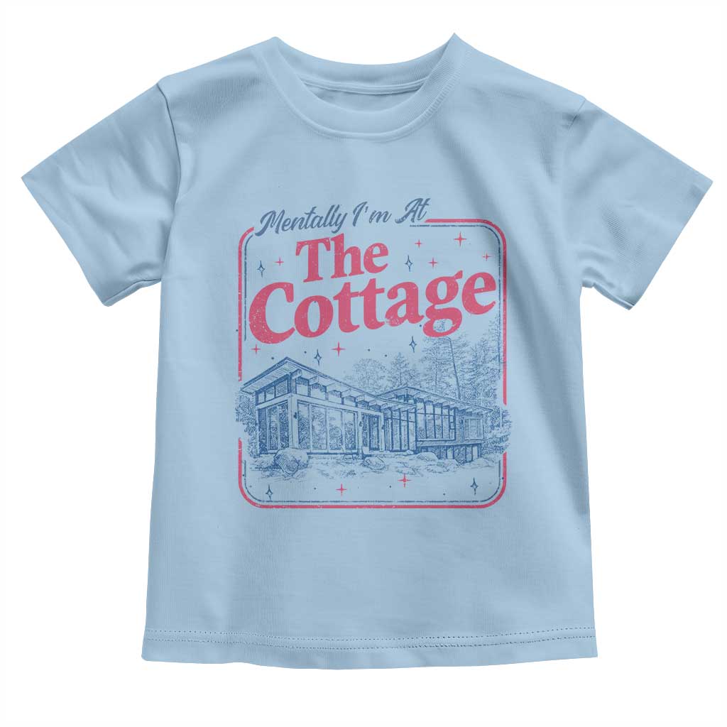 Team Hollanov Fan Toddler T Shirt Mentally Im At The Cottage LGBT Romance Hockey TS10 Light Blue Print Your Wear
