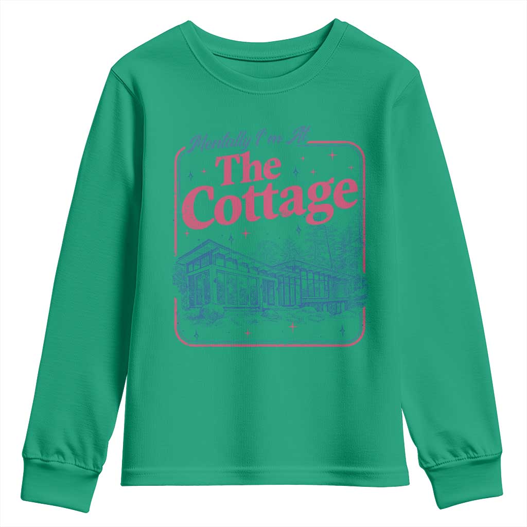 Team Hollanov Fan Youth Sweatshirt Mentally Im At The Cottage LGBT Romance Hockey TS10 Irish Green Print Your Wear