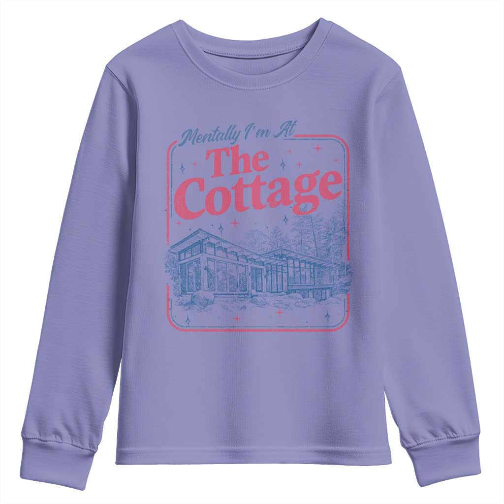 Team Hollanov Fan Youth Sweatshirt Mentally Im At The Cottage LGBT Romance Hockey TS10 Violet Print Your Wear