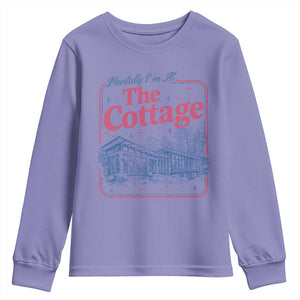Team Hollanov Fan Youth Sweatshirt Mentally Im At The Cottage LGBT Romance Hockey TS10 Violet Print Your Wear