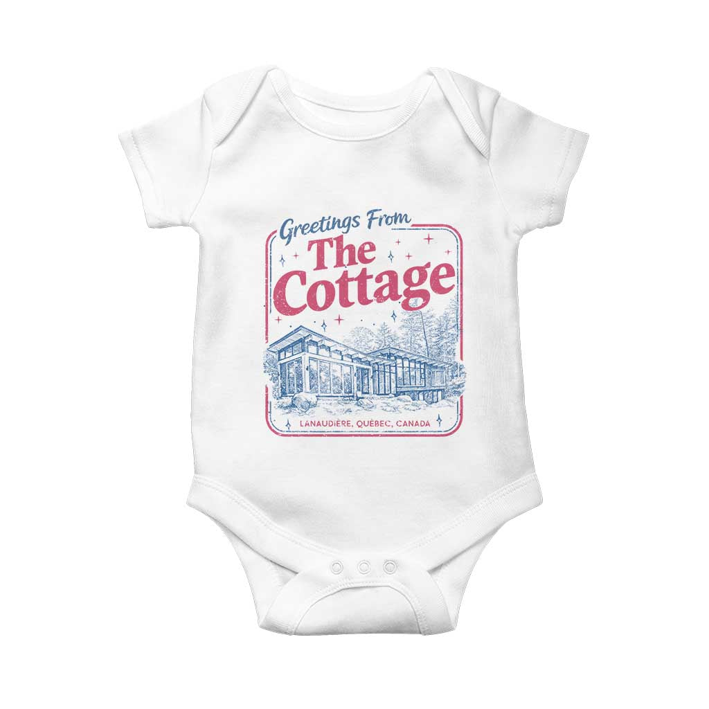 Coming To The Cottage Baby Onesie LGBT Romance Hockey Fan TS10 White Print Your Wear