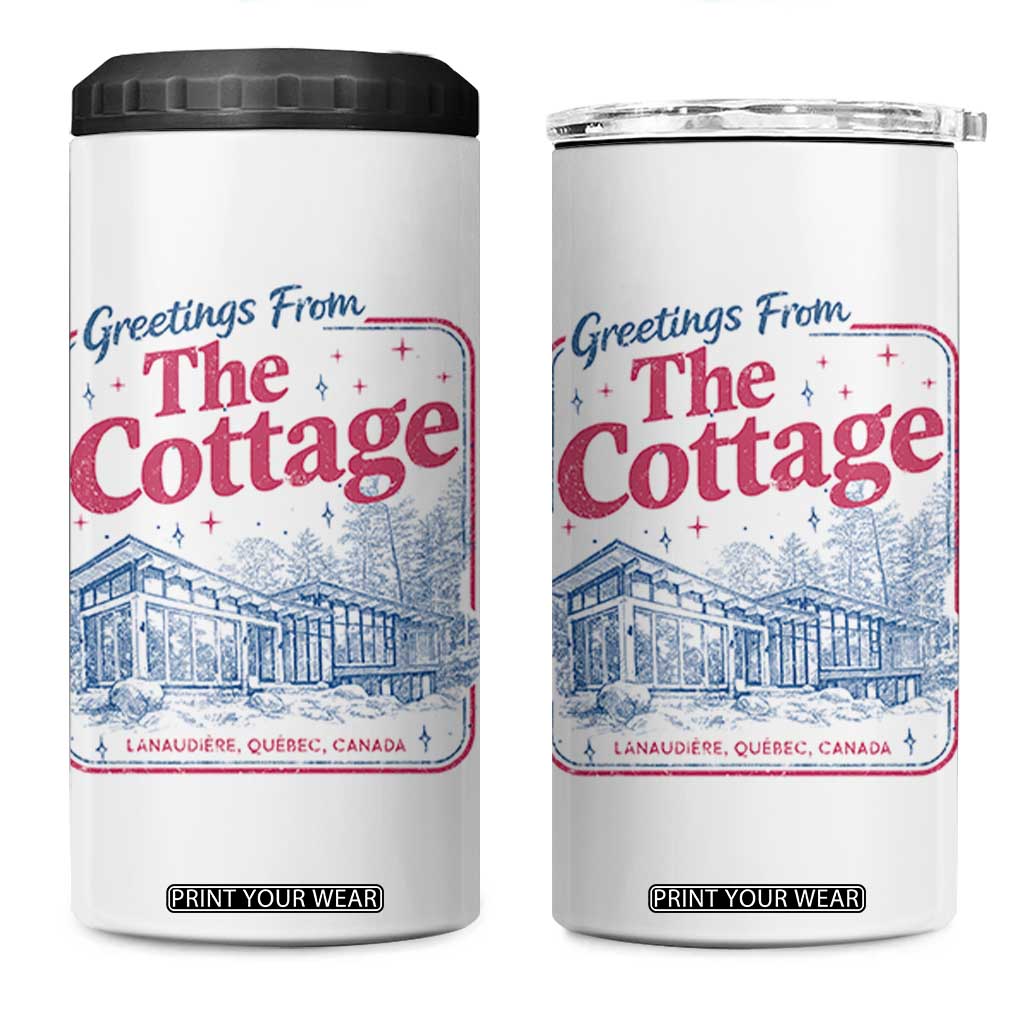 Coming To The Cottage 4 in 1 Can Cooler Tumbler LGBT Romance Hockey Fan TS10 One Size: 16 oz White Print Your Wear