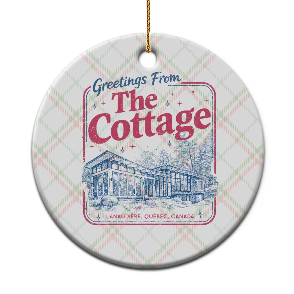 Coming To The Cottage Ceramic Ornament LGBT Romance Hockey Fan TS10 1pc Christmas Plaid Print Your Wear
