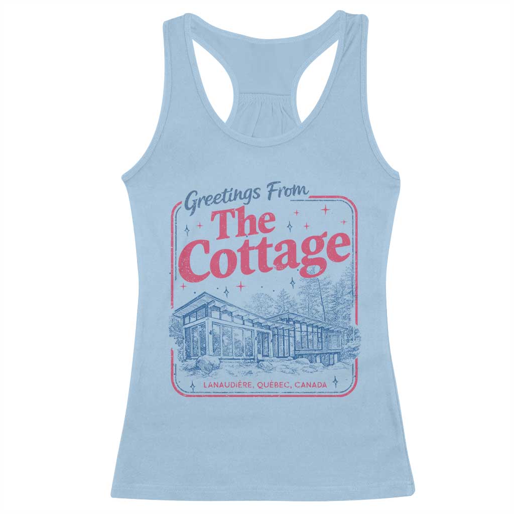 Coming To The Cottage Racerback Tank Top LGBT Romance Hockey Fan TS10 Light Blue Print Your Wear