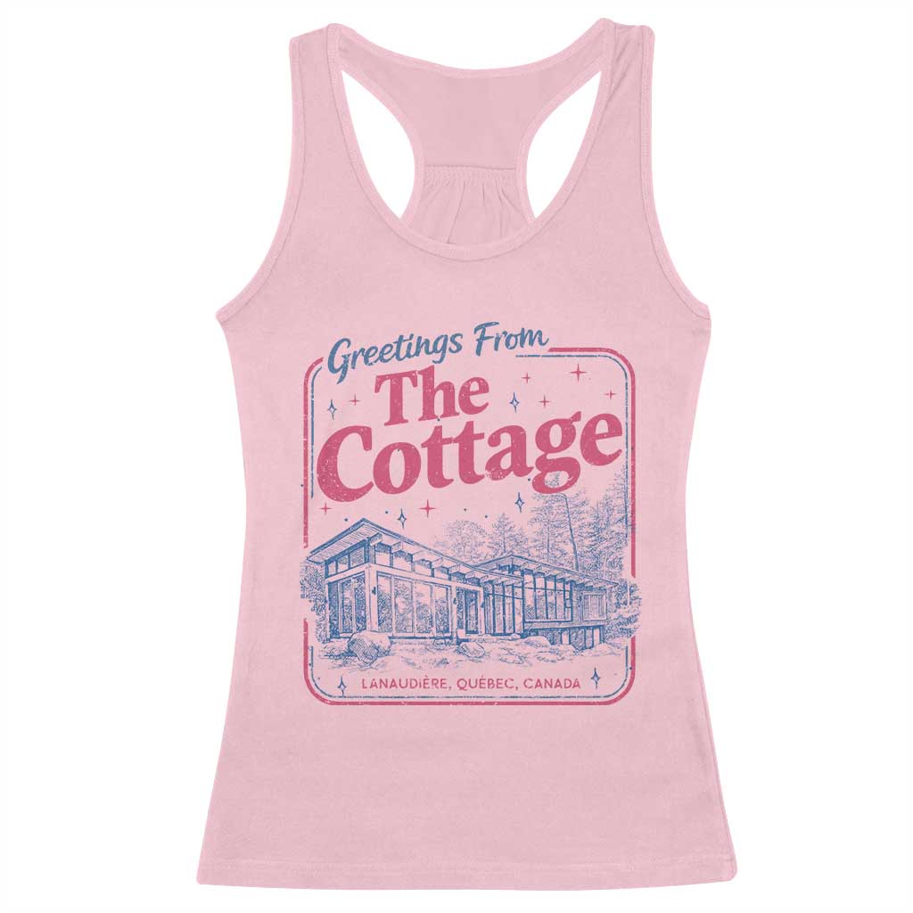 Coming To The Cottage Racerback Tank Top LGBT Romance Hockey Fan TS10 Light Pink Print Your Wear