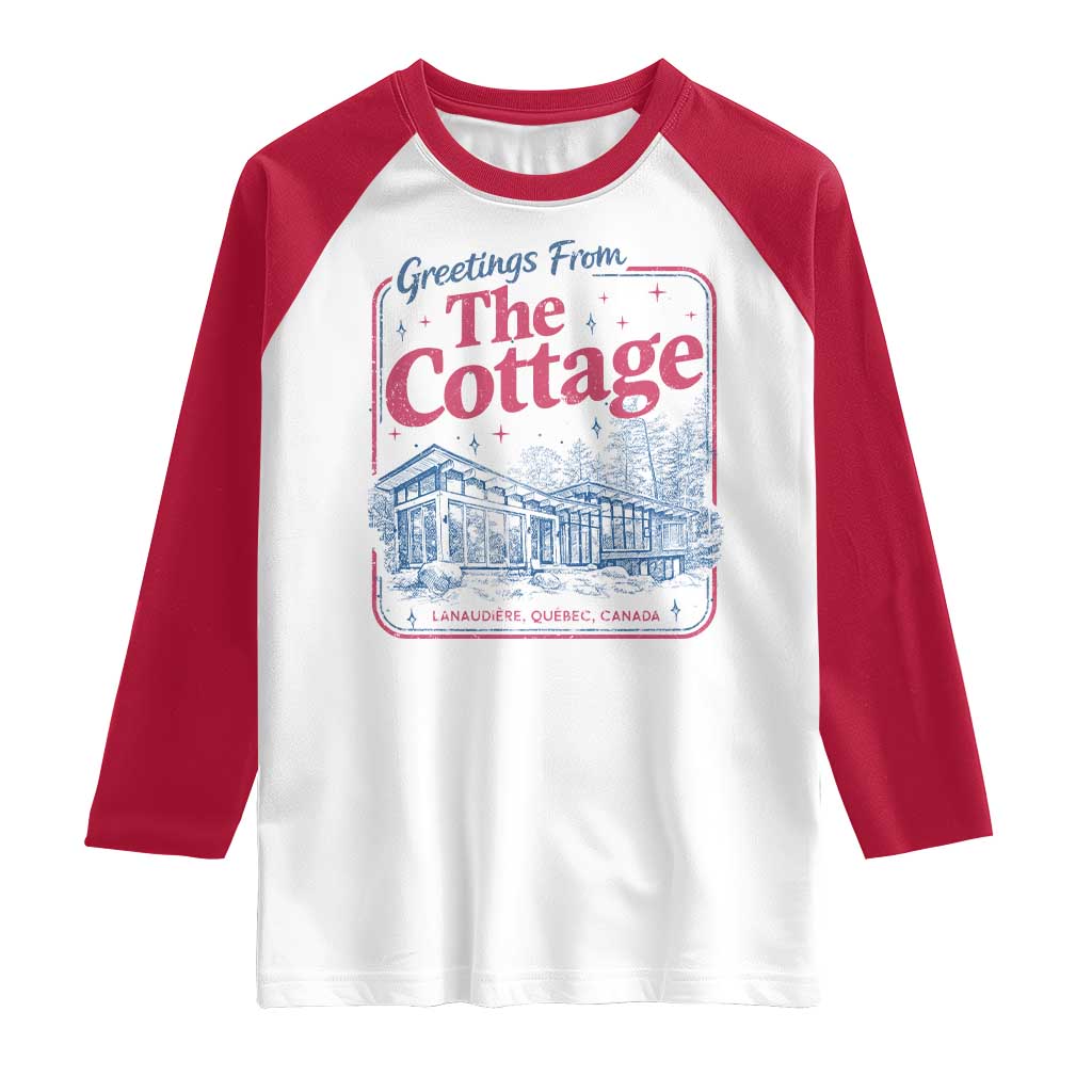 Coming To The Cottage Raglan Shirt LGBT Romance Hockey Fan TS10 White Red Print Your Wear